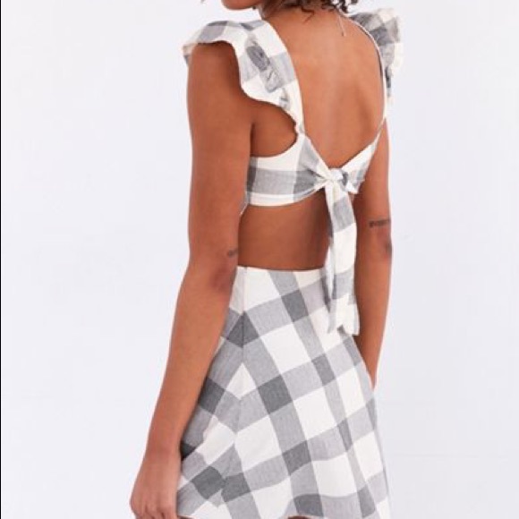 Native Youth Gingham Mini Dress - Picture 2 of 4